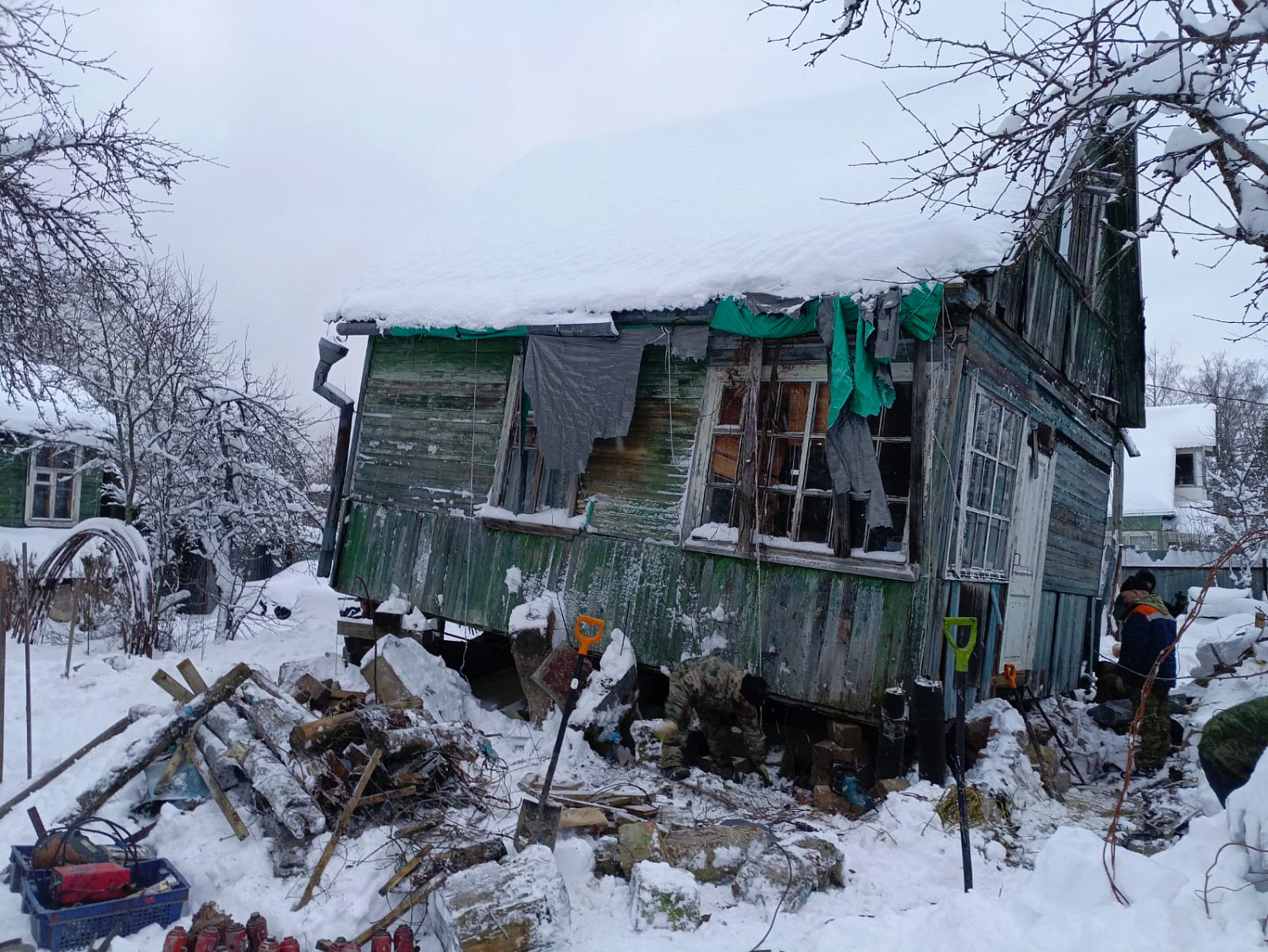 Реконструкция фундамента под деревянным дачным домом